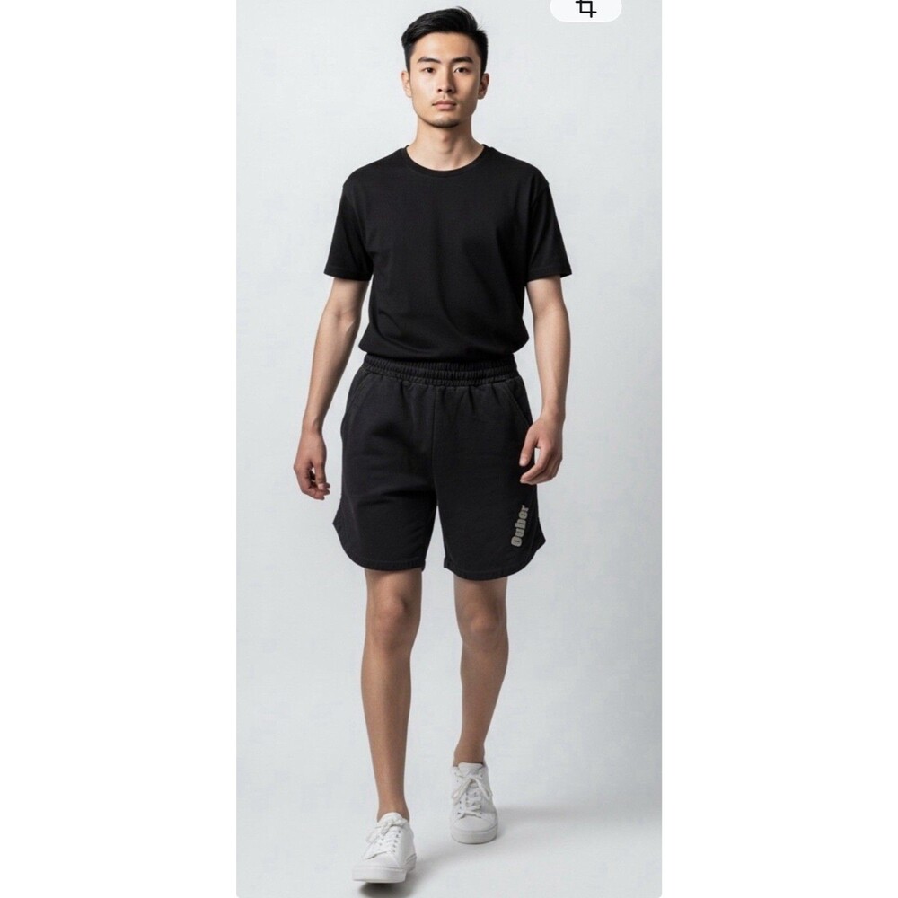Ouber Workout Better Black Athletic Shorts Men’s Size M Zip Pockets